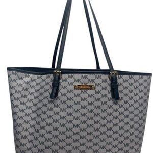 Michael Kors Gray and Black Tote Bag